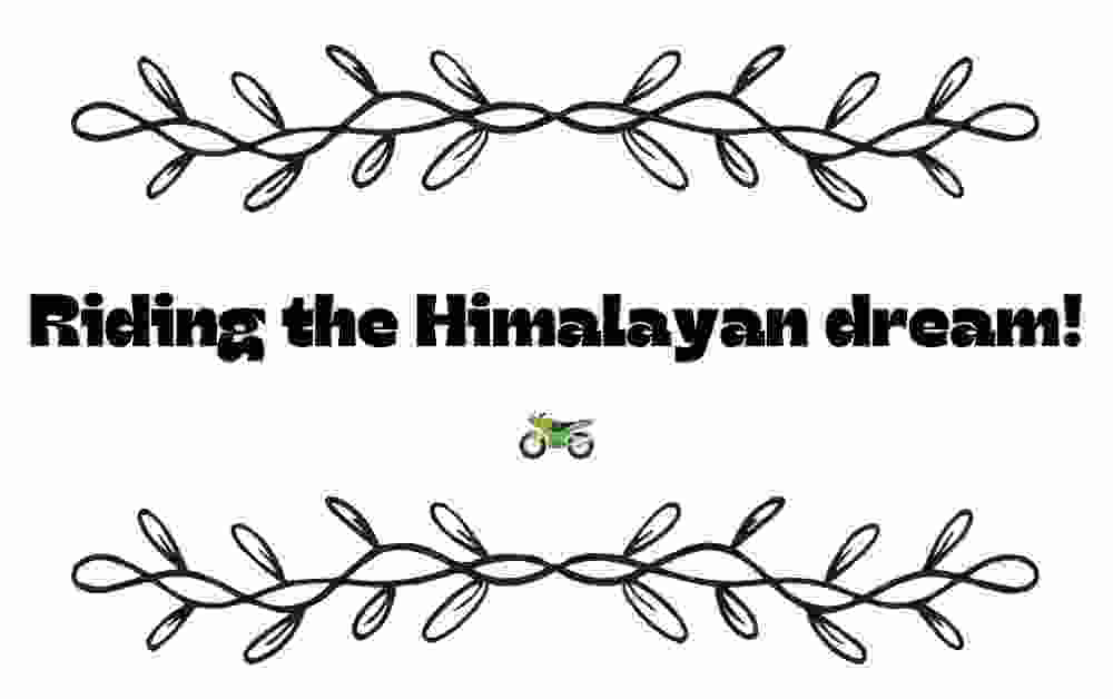 Himalayan Bike Bio For Instagram