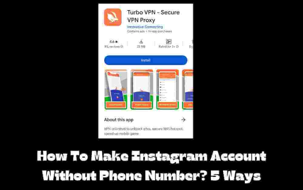 How To Make Instagram Account Without Phone Number